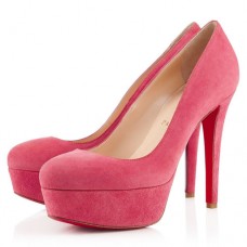 Plataformas Christian Louboutin Bianca de 120 mm, color rosa, París Plataformas Christian Louboutin Bianca de 120 mm, color rosa, París