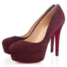 Plataformas Christian Louboutin Bianca de 120 mm color ciruela Plataformas Christian Louboutin Bianca de 120 mm color ciruela
