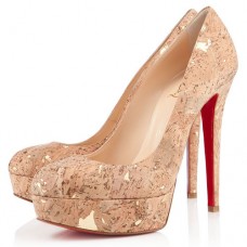 Plataformas Christian Louboutin Bianca de 140 mm, color oro Plataformas Christian Louboutin Bianca de 140 mm, color oro