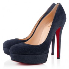 Plataformas Christian Louboutin Bianca de 120 mm, color azul marino Plataformas Christian Louboutin Bianca de 120 mm, color azul marino