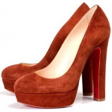 Plataformas Christian Louboutin Bianca de 140 mm, color marrón Plataformas Christian Louboutin Bianca de 140 mm, color marrón