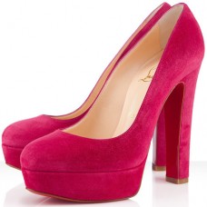 Plataformas Christian Louboutin Bianca de 140 mm, color rosa, París Plataformas Christian Louboutin Bianca de 140 mm, color rosa, París