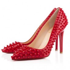 Zapatos de tacón Christian Louboutin Pigalle Spikes de 100 mm, color rosa París Zapatos de tacón Christian Louboutin Pigalle Spikes de 100 mm, color rosa París