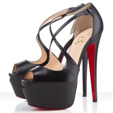 Sandalias Christian Louboutin Exagona de 160 mm negras Sandalias Christian Louboutin Exagona de 160 mm negras