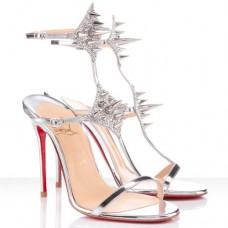 Sandalias Christian Louboutin Lady Max 100 mm color plata Sandalias Christian Louboutin Lady Max 100 mm color plata