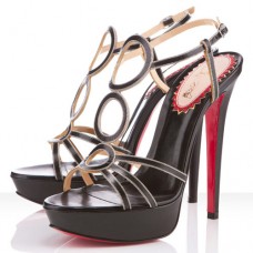 Sandalias Christian Louboutin TroisRonds de 140 mm negras Sandalias Christian Louboutin TroisRonds de 140 mm negras
