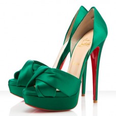 Sandalias Christian Louboutin Volpi de 140 mm color esmeralda Sandalias Christian Louboutin Volpi de 140 mm color esmeralda