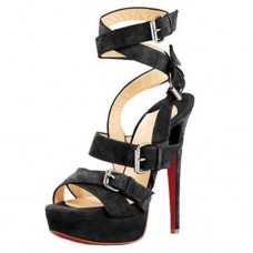Sandalias Christian Louboutin Toutenkaboucle de 140 mm, color negro. Sandalias Christian Louboutin Toutenkaboucle de 140 mm, color negro.