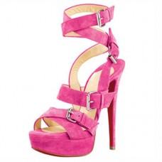 Christian Louboutin Toutenkaboucle Sandalias De 140mm Rosa Matador Christian Louboutin Toutenkaboucle Sandalias De 140mm Rosa Matador
