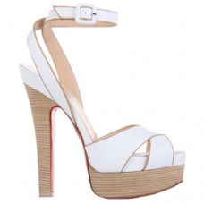 Sandalias Christian Louboutin Vivaeva de 160 mm, color blanco. Sandalias Christian Louboutin Vivaeva de 160 mm, color blanco.