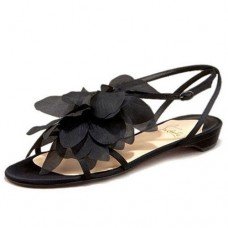 Sandalias Christian Louboutin Petal Crepe negras Sandalias Christian Louboutin Petal Crepe negras