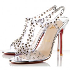 Sandalias Christian Louboutin J-Lissemo de 100 mm, color plata. Sandalias Christian Louboutin J-Lissemo de 100 mm, color plata.