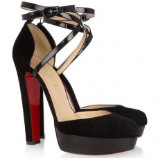 Sandalias Christian Louboutin La Favorita de 140 mm, color negro. Sandalias Christian Louboutin La Favorita de 140 mm, color negro.