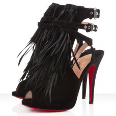 Sandalias Christian Louboutin Single Ita de 120 mm, color negro.