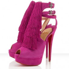 Sandalias Christian Louboutin Change Of The Guard de 140 mm, color rosa matador. Sandalias Christian Louboutin Change Of The Guard de 140 mm, color rosa matador.