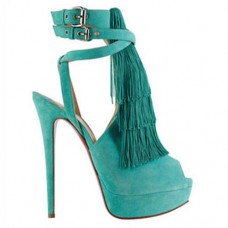 Sandalias Christian Louboutin Change Of The Guard de 140 mm en el Caribe Sandalias Christian Louboutin Change Of The Guard de 140 mm en el Caribe
