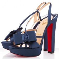 Sandalias Christian Louboutin Disconoeud de 140 mm, color azul marino Sandalias Christian Louboutin Disconoeud de 140 mm, color azul marino