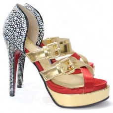 Christian Louboutin Ambertina 140mm Sandalias Mandarina Rojo Christian Louboutin Ambertina 140mm Sandalias Mandarina Rojo