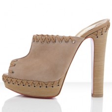 Sandalias Christian Louboutin Sablina de 140 mm, color topo. Sandalias Christian Louboutin Sablina de 140 mm, color topo.