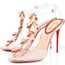 Sandalias Christian Louboutin Bow Bow de 100 mm en color rosa. Sandalias Christian Louboutin Bow Bow de 100 mm en color rosa.