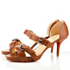 Sandalias Christian Louboutin Atalanta de 80 mm color coñac Sandalias Christian Louboutin Atalanta de 80 mm color coñac