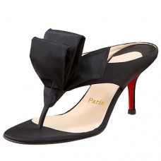 Sandalias Christian Louboutin Tulp Thong de 80 mm negras Sandalias Christian Louboutin Tulp Thong de 80 mm negras