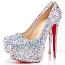 Plataformas Christian Louboutin Daffodile Strass de 160 mm Aurora Boreal Plataformas Christian Louboutin Daffodile Strass de 160 mm Aurora Boreal