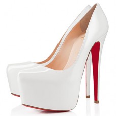 Plataformas Christian Louboutin Daffodile de 160 mm, color blanco roto Plataformas Christian Louboutin Daffodile de 160 mm, color blanco roto