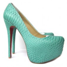 Plataformas Christian Louboutin Daffodile de 160 mm en color verde. Plataformas Christian Louboutin Daffodile de 160 mm en color verde.