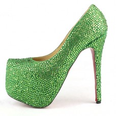 Plataformas Christian Louboutin Daffodile de 160 mm en color verde. Plataformas Christian Louboutin Daffodile de 160 mm en color verde.