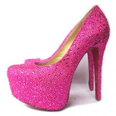 Plataformas Christian Louboutin Daffodile de 160 mm, color rosa matador Plataformas Christian Louboutin Daffodile de 160 mm, color rosa matador