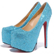 Plataformas Christian Louboutin Daffodile de 160 mm, azul claro Plataformas Christian Louboutin Daffodile de 160 mm, azul claro
