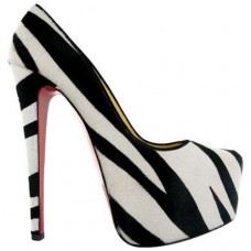 Plataformas Christian Louboutin Daffodile de 160 mm con estampado de cebra Plataformas Christian Louboutin Daffodile de 160 mm con estampado de cebra