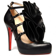 Zapatos de tacón Mary Jane Christian Louboutin Dillian de 120 mm, color negro. Zapatos de tacón Mary Jane Christian Louboutin Dillian de 120 mm, color negro.