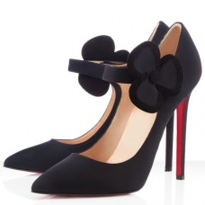 Zapatos de tacón Mary Jane Pensee de Christian Louboutin, 120 mm, color negro. Zapatos de tacón Mary Jane Pensee de Christian Louboutin, 120 mm, color negro.