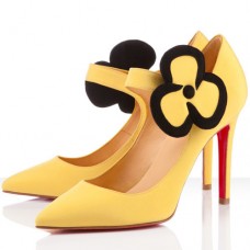 Zapatos de tacón Mary Jane Pensee de Christian Louboutin de 100 mm en Canari Zapatos de tacón Mary Jane Pensee de Christian Louboutin de 100 mm en Canari