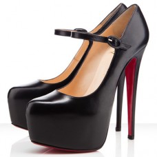 Zapatos de tacón Mary Jane Lady Daf de Christian Louboutin de 160 mm, color negro. Zapatos de tacón Mary Jane Lady Daf de Christian Louboutin de 160 mm, color negro.