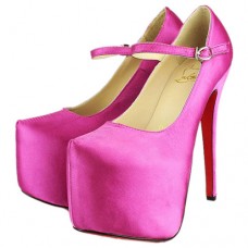 Zapatos de tacón Mary Jane Lady Daf de Christian Louboutin de 160 mm, color rosa. Zapatos de tacón Mary Jane Lady Daf de Christian Louboutin de 160 mm, color rosa.