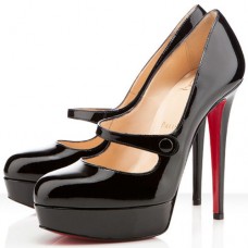 Christian Louboutin Relika 140mm Zapatos Mary Jane Negro Christian Louboutin Relika 140mm Zapatos Mary Jane Negro