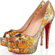 Christian Louboutin Altadama Zapatos de tacón peep toe de 140 mm Multicolor Christian Louboutin Altadama Zapatos de tacón peep toe de 140 mm Multicolor