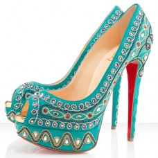 Zapatos de tacón con puntera abierta Christian Louboutin Bollywoody de 140 mm, modelo Caraibes Zapatos de tacón con puntera abierta Christian Louboutin Bollywoody de 140 mm, modelo Caraibes