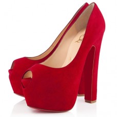 Zapatos de tacón Christian Louboutin Shameless de 160 mm con puntera abierta, color rojo. Zapatos de tacón Christian Louboutin Shameless de 160 mm con puntera abierta, color rojo.