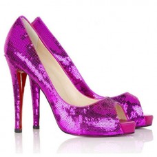 Zapatos de tacón con puntera abierta Christian Louboutin Very Prive de 120 mm Parme Zapatos de tacón con puntera abierta Christian Louboutin Very Prive de 120 mm Parme