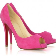 Zapatos de tacón Christian Louboutin Very Prive de 120 mm con puntera abierta, color rosa. Zapatos de tacón Christian Louboutin Very Prive de 120 mm con puntera abierta, color rosa.
