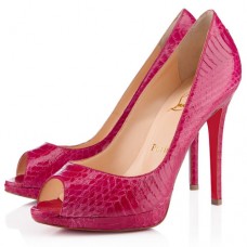 Zapatos de tacón Christian Louboutin Yolanda Spikes de 120 mm con puntera abierta, color rosa. Zapatos de tacón Christian Louboutin Yolanda Spikes de 120 mm con puntera abierta, color rosa.