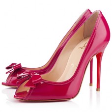 Zapatos de tacón Christian Louboutin Milady de 100 mm con puntera abierta, color rosa. Zapatos de tacón Christian Louboutin Milady de 100 mm con puntera abierta, color rosa.