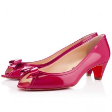 Zapatos de tacón Christian Louboutin Milady de 40 mm con puntera abierta, color rosa. Zapatos de tacón Christian Louboutin Milady de 40 mm con puntera abierta, color rosa.