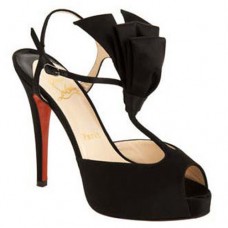 Bolso Christian Louboutin Ernesta con correa en T de 100 mm para ocasiones especiales, color negro. Bolso Christian Louboutin Ernesta con correa en T de 100 mm para ocasiones especiales, color negro.