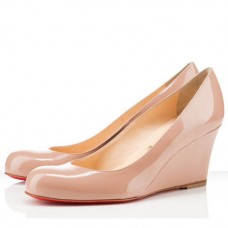 Sandalias de cuña Christian Louboutin Miss Boxe de 80 mm color nude Sandalias de cuña Christian Louboutin Miss Boxe de 80 mm color nude