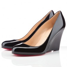 Sandalias de cuña Christian Louboutin Ron Ron Zeppa de 80 mm negras Sandalias de cuña Christian Louboutin Ron Ron Zeppa de 80 mm negras